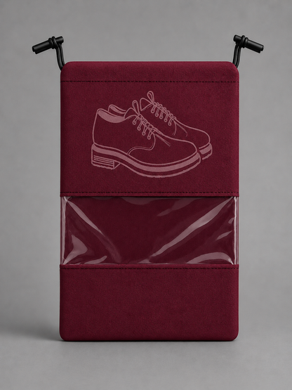 Experience Premium Shoe Protection That Combines Elegant Design, Smart Organization, and Long Lasting Durability MAROON (PACK OF 6)