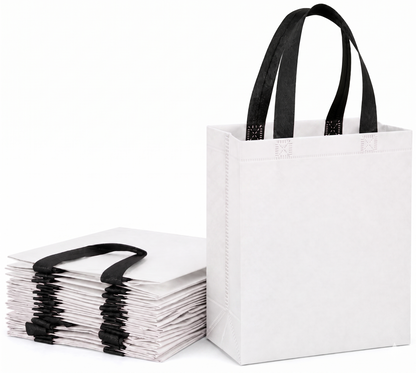 Elegant Gift Bags Designed for Birthdays, Weddings, Festivals, Return Gifts & More (White) (10x12x4)