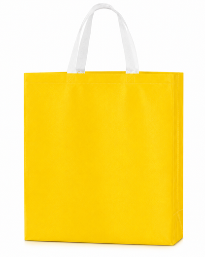 Designer Wedding Gift Carry Bags for Premium Return Gifts, Wedding Hampers & Guest Welcome Kits (YELLOW - 12X14X4)