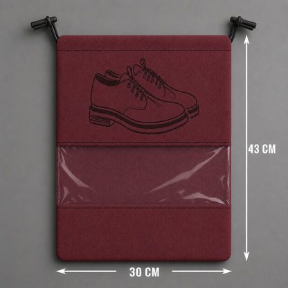 Experience Premium Shoe Protection That Combines Elegant Design, Smart Organization, and Long Lasting Durability MAROON (PACK OF 6)