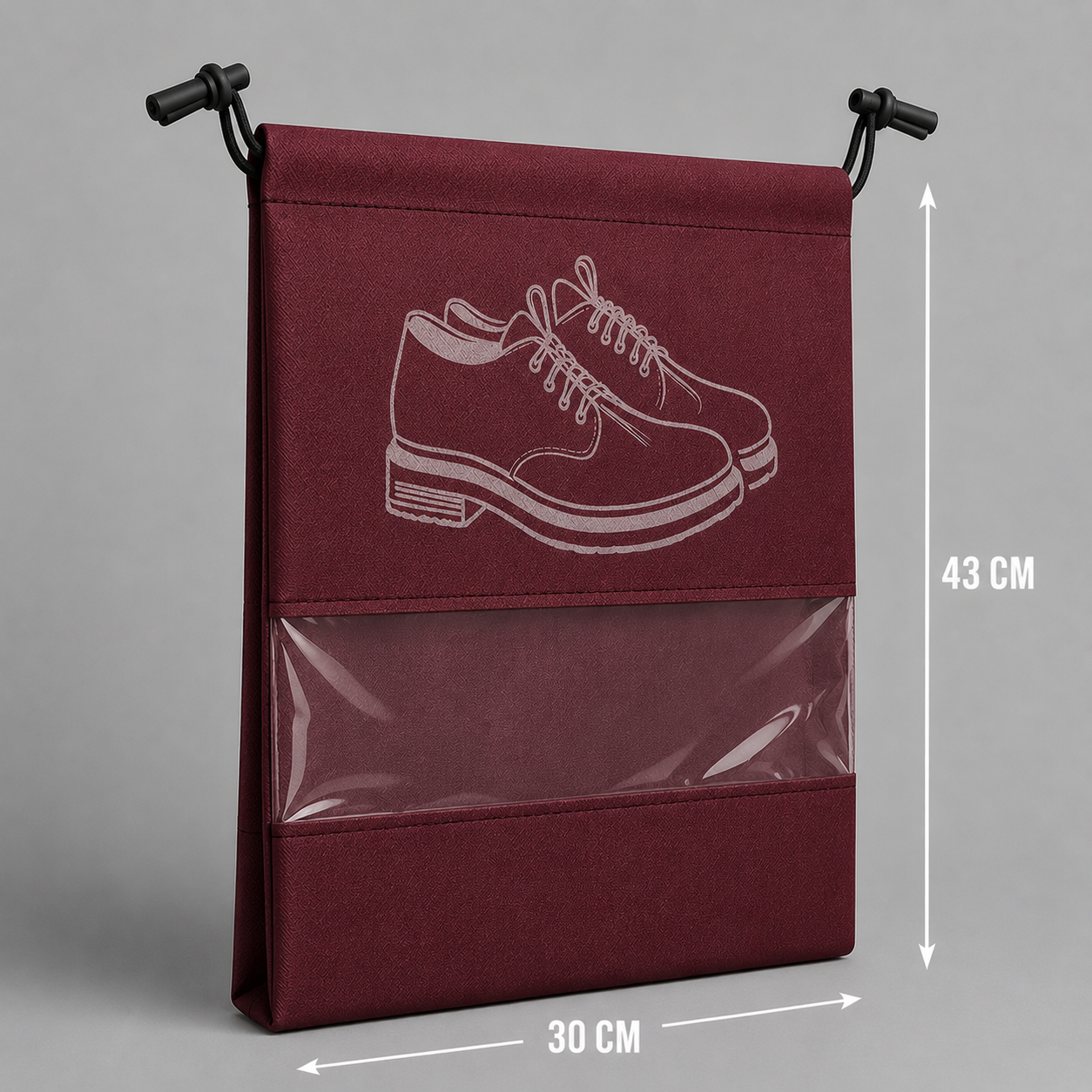 Experience Premium Shoe Protection That Combines Elegant Design, Smart Organization, and Long Lasting Durability MAROON (PACK OF 6)