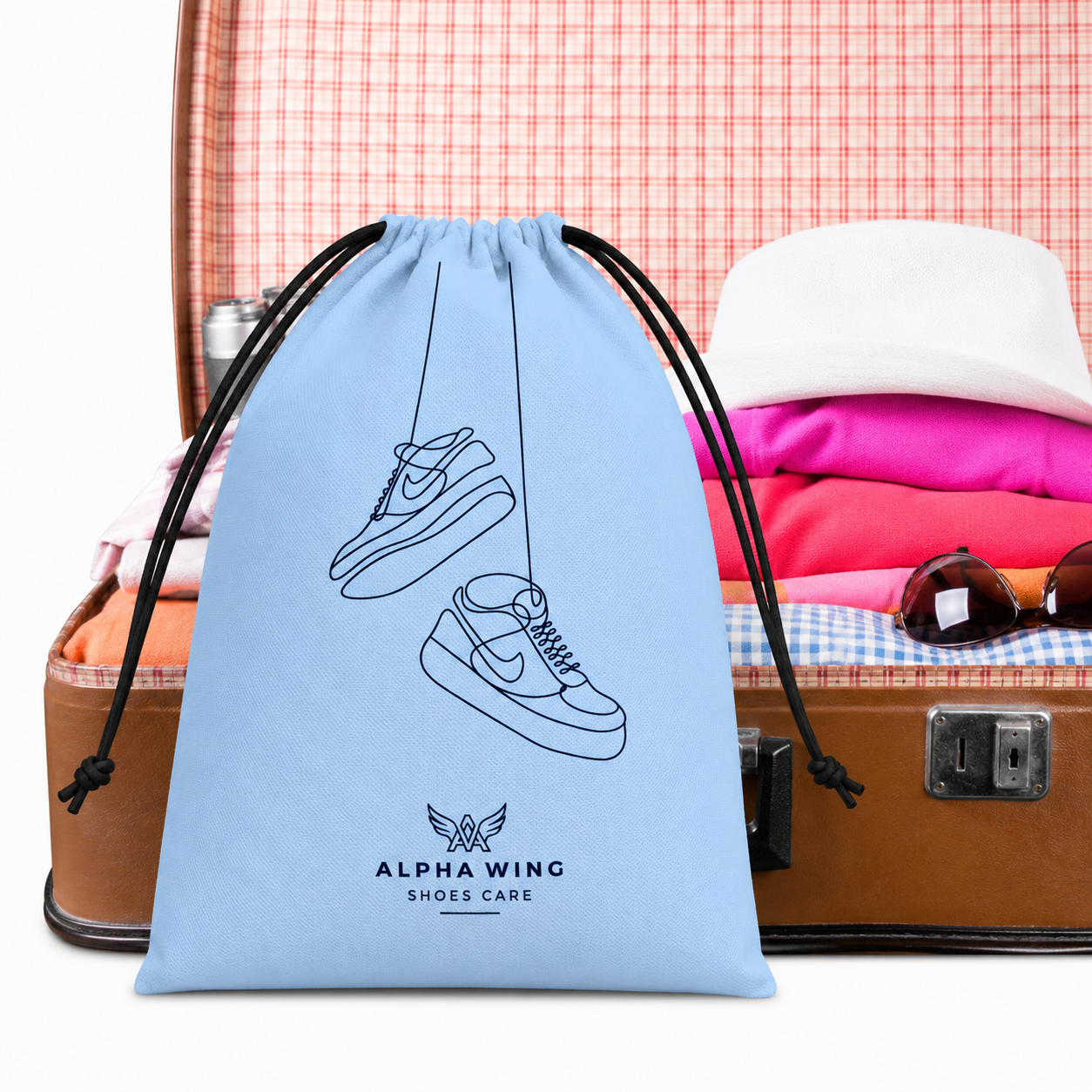 Luxury Shoe Cover Bag for Travel | Reusable Dustproof Shoe Storage Pouch for Sneakers, Sports & Formal Shoes