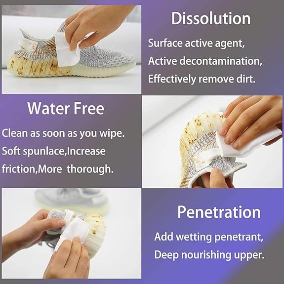 Premium Shoe Shine Wipes | Instant Cleaning Wet Wipes for Shoes, Sneakers, Leather & Sports Shoes | Portable Travel Cleaning Tissue | Pack of 80