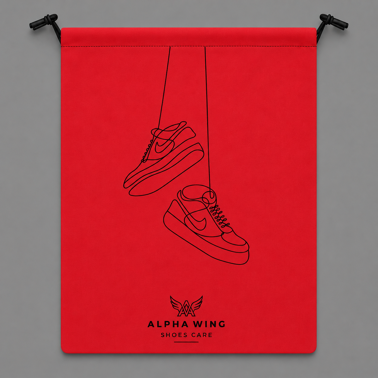 Premium Shoe Organizer Bag | Portable Travel Shoe Cover | Multi-Purpose Dustproof Storage Pouch (Pack of 6 RED))
