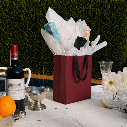 The Perfect Gift Bags for Birthdays, Weddings, Festivals, Return Gifts & Every Celebration That Deserves a Beautiful Presentation (Maroon) (10x12x4)