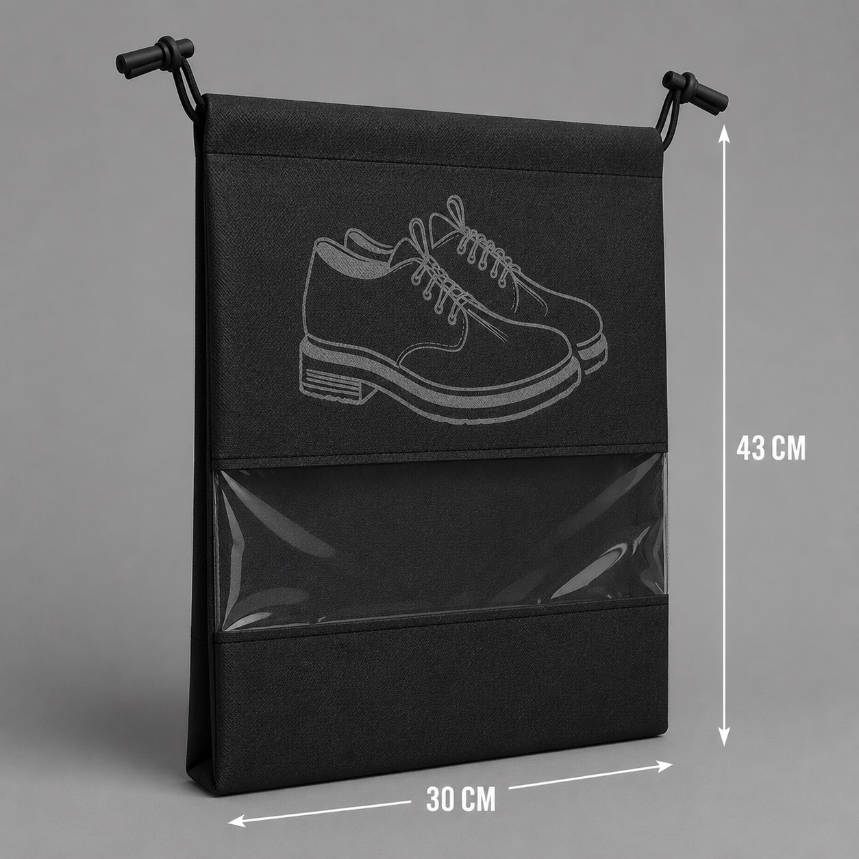Protect Every Pair with Premium Shoe Bags Crafted for Modern Travelers, Sneaker Enthusiasts & Everyday Organization Black (PACK OF 6)