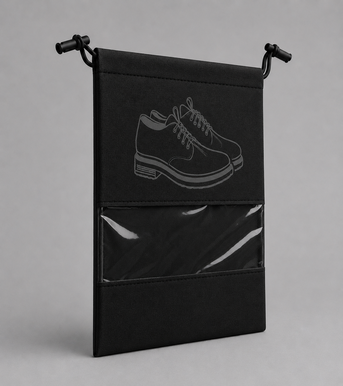 Protect Every Pair with Premium Shoe Bags Crafted for Modern Travelers, Sneaker Enthusiasts & Everyday Organization Black (PACK OF 6)