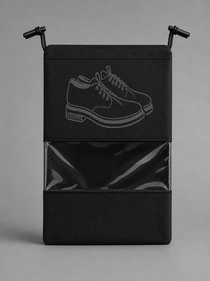 Protect Every Pair with Premium Shoe Bags Crafted for Modern Travelers, Sneaker Enthusiasts & Everyday Organization Black (PACK OF 6)