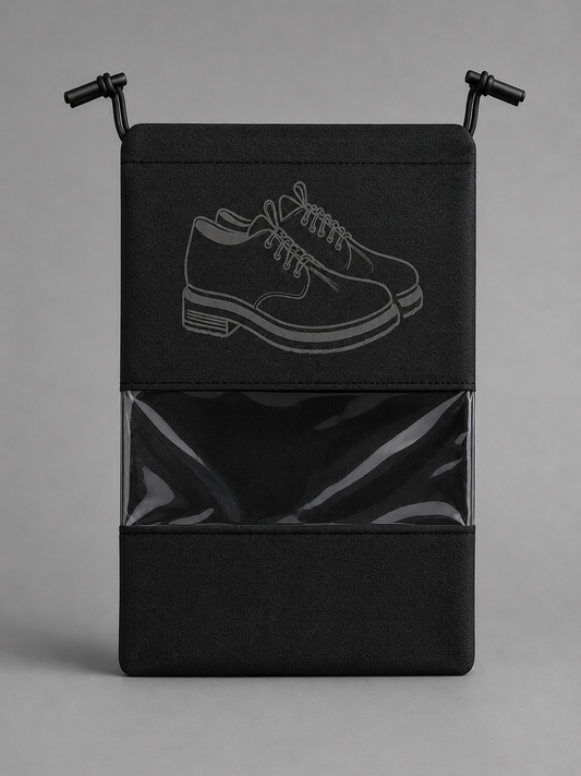 Protect Every Pair with Premium Shoe Bags Crafted for Modern Travelers, Sneaker Enthusiasts & Everyday Organization Black (PACK OF 6)