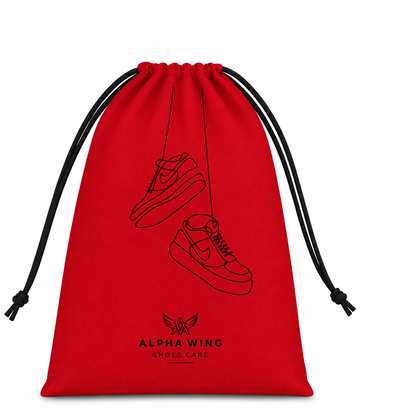 Premium Shoe Organizer Bag | Portable Travel Shoe Cover | Multi-Purpose Dustproof Storage Pouch (Pack of 6 RED))