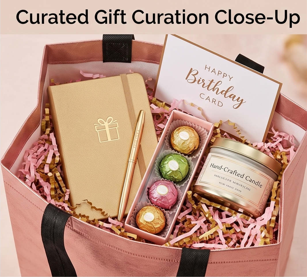 One Premium Gift Bag Collection for Birthdays, Weddings, Anniversaries, Festivals, Return Gifts & Every Joyful Celebration (Rose Gold) (10x12x4)