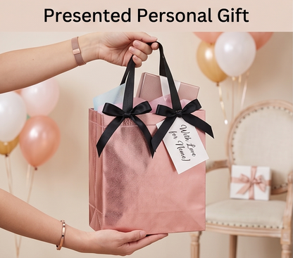 One Premium Gift Bag Collection for Birthdays, Weddings, Anniversaries, Festivals, Return Gifts & Every Joyful Celebration (Rose Gold) (10x12x4)